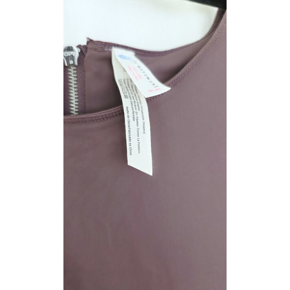 Free People Movement Athletic Bodysuit‎ Chocolate Brown M Active Yoga Athleisure - Picture 5 of 6